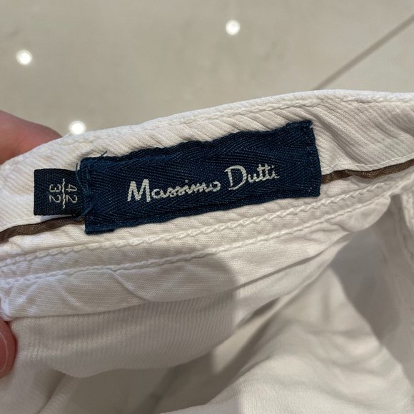 MASSIMO DUTTI WHITE MEN JEANS - Picture 3 of 3